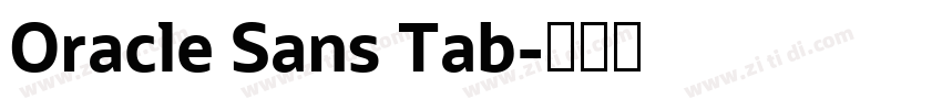 Oracle Sans Tab字体转换